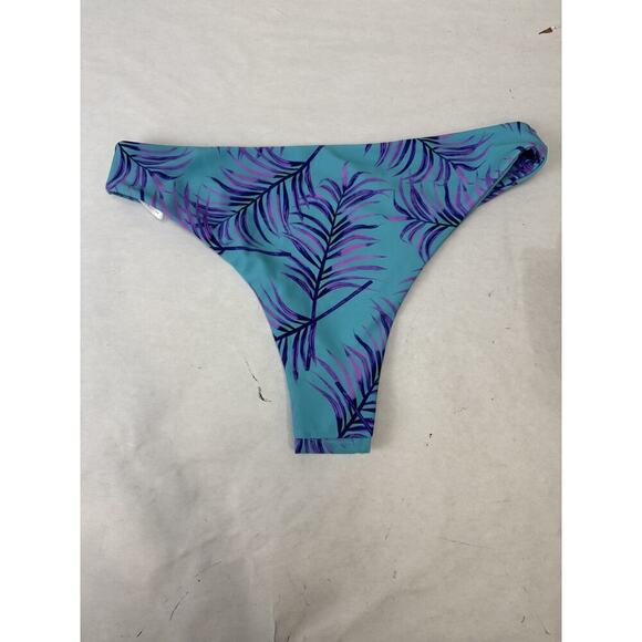 Komoni Bikini Bottom Tropical Print Low Waist - Large - Picture 1 of 6